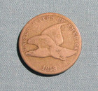 1858 Sl Flying Eagle Penny - U.S. One Cent coin - small letters