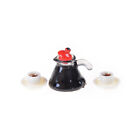 3-teiliges Kaffeetopf Tasse und Untertasse Set Puppenhaus Miniatur Wohnkultur SEB0USMBU_cu