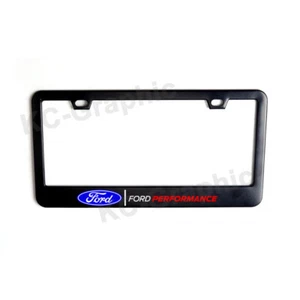 Marco de licencia de acero inoxidable negro mate premium para Ford Performance - Imagen 1 de 1