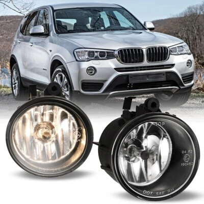Par de luces antiniebla parachoques luces de conducción para BMW X3 X1 2011-17 2016-2018 lentes transparentes Foto 1 de 4
