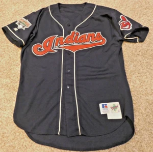 1995 - CLEVELAND INDIANS -Game WORN David Bell Jersey - WORLD CHAMPIONS SEASON - Picture 1 of 6