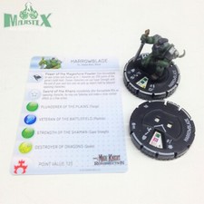 Heroclix Mage Knight: Resurrection set Harrowblade #105 Starter Set fig w/card!