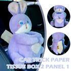 Cute Plush Rabbit Car Tissue Box Trash Bin Trash Bag Tissue Holder ы S6W8