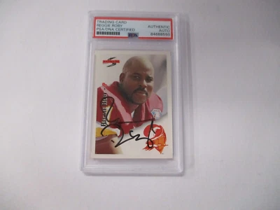 Tarjeta de puntuación Reggie Roby Tampa Bay Buccaneers NFL autografiada 1995 #174 losa PSA Foto 1 de 4
