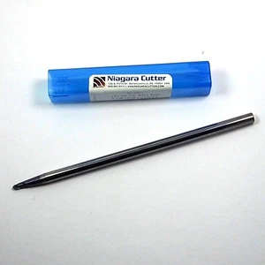Niagara Carbide Ball End Mill 1/8" 2FL TiALN 1/4" x 1/8" x 6" GA23AJ - Picture 1 of 3