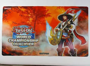 Yu-Gi-Oh! Playmat World Champ Qualifier Mat Regional 2015 Virgil Burning Abyss - Picture 1 of 19