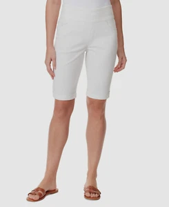 Gloria Vanderbilt Women's White Amanda Pull-on Bermuda Shorts Petite Size 16P - Picture 1 of 1