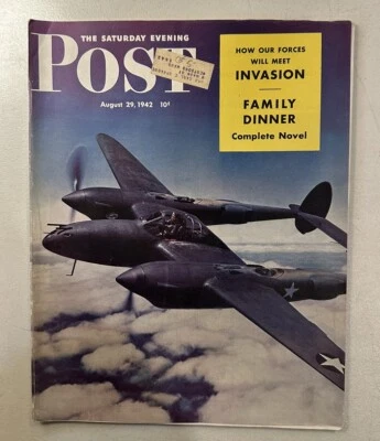 1942 August 29th The Saturday Evening Post Magazine  (SP1) - Image 1 of 2