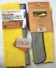 (2) 2-IN-1 LUXURY MICROFIBER INTERIOR CAR CLEANING TOWEL 16"X18" CARRAND AUTOSPA