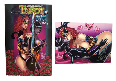 ТАРО ВЕДЬМА ЧЕРНОЙ РОЗЫ TPB том 3 с литографской подписью номер-2005-Джим Балент - Изображение 1 из 4
