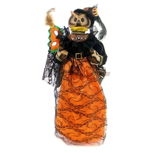 Gallerie Ii Countess Of Orange Owl Mask Halloween Holiday Figurines - Picture 1 of 2