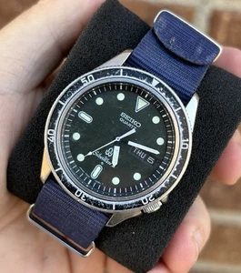 Vintage Seiko 7546-6060 SilverWave schwarzes Zifferblatt Quarzuhr - funktioniert - Bild 1 von 6