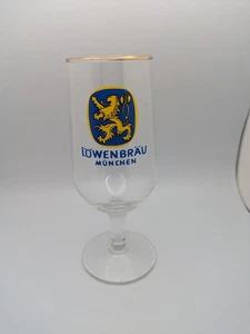 6.5" Tall Lowenbrau Munchen Stem Beer Glass - Picture 1 of 10