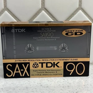 Cinta de casete de audio en blanco TDK SA-X90, alto sesgo, tipo II hecha en Japón SELLADA - Imagen 1 de 7