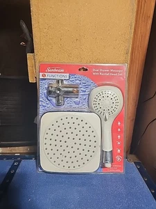 Sunbeam 5 Funktionen Dual Dusche Massagegerät mit Regenkopf Set Versiegelt - Bild 1 von 2