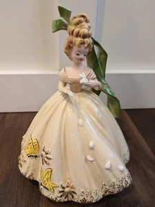 Vintage Josef Originals He Loves Me Sweet Sixteen Series Figurine Green Ribbon - Picture 1 of 11