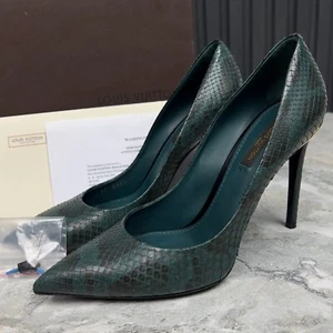 Louis Vuitton Eyeline Pumps High Heels Python Grün 5 UK oder 8 US oder 38 EUR - Bild 1 von 12