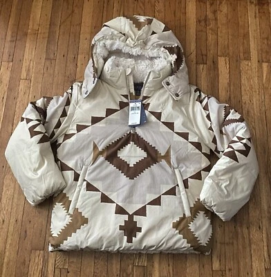 Chaqueta Polo Ralph Lauren Puffer Down Suroeste Azteca Talla L 12/14 Juvenil Nueva con Etiquetas Foto 1 de 4
