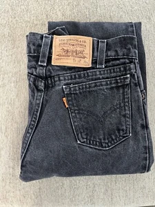 Levi Strauss 550 Boys Size 12 26 X 26 1/2. Med Wash Black Relaxed Fit - Picture 1 of 2