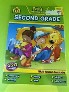 SCHOOL ZONE Big Second Grade Student Workbook Ages 7-8 (Paperback, 2008) - Picture 1 of 5