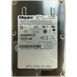 8J300S0 - Maxtor 300GB 10K RPM SAS 3.5" HDD - Picture 1 of 1