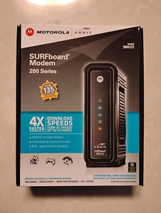 Motorola SURFboard SB6121 DOCSIS 3.0 High-Speed Wifi Cable Modem - Picture 1 of 4