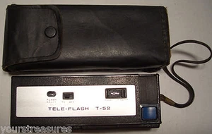 VINTAGE/COLLECTIBLE CONTINENTAL TELE-FLASH T-52 w CASE 110 POCKET CAMERA - Picture 1 of 7