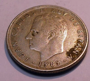 1989 5 PTAS SPAIN COIN - Picture 1 of 6