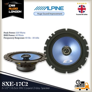 Alpine SXE-17C2 Altoparlanti coassiali porta auto 6,5" 2 vie 220W potenza di picco, 40W RMS - Foto 1 di 7
