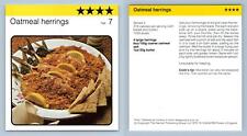 Oatmeal Herrings #7 Fish Kathie Webbers Cookery 1977-8 Recipe Card