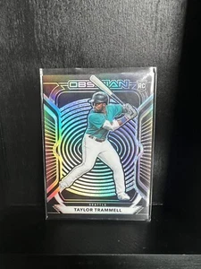 2021 Panini Obsidian - Taylor Trammel Rookie Card - Seattle Mariners - #43 - Picture 1 of 2
