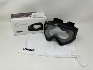 Bliz Drop Mountain Bike Goggles 60001-10 Matte Black Frame | Clear Lens - Picture 1 of 5