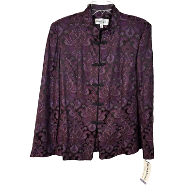 Chaqueta de vestir Danny & Nicole púrpura para mujer talla 18 Foto 1 de 4