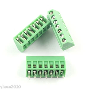 Conector de bloque terminal de tornillo de PCB universal de 7 pines y 7 polos de 2,54 mm 0,1" 10 piezas - Imagen 1 de 6