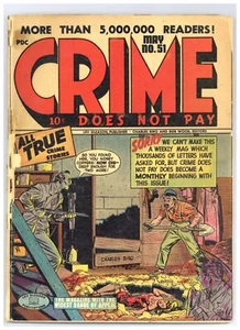 Crime Does Not Pay 51 (G) Charles Biro begrabene Leichenhülle! Tuska Art! 1947 f911 - Bild 1 von 2