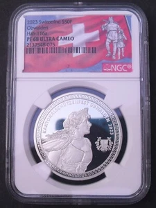 2023  Switzerland S50F , NGC PF 68 Ultra Cameo, Obwalden Shooting Festival - Picture 1 of 4