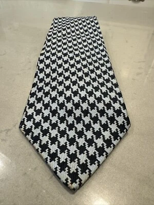 Corbata vintage GAP Premium azul oscuro/luz para hombre 100 % seda geométrica EE. UU. 4"x58" Foto 1 de 4