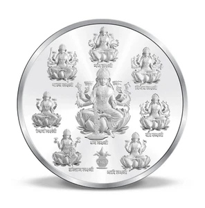 BIS Hallmarked Ashta Laxmi 999 Pure Silver Coin 20 gm - Picture 1 of 3