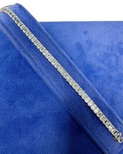 21.47CT Platinum Emerald Cut Diamond Tennis Bracelet VS Quality - Picture 1 of 12