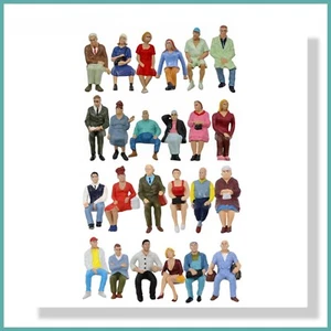 Nicely Painted Seated Figures Suitable for G Gauge - 6 Different Set - Picture 1 of 9