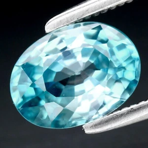 ★★ RARE !! ZIRCON BLEU DU CAMBODGE : 1,49 CARAT ★★ P471.135T - Foto 1 di 1