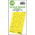 Arts200-M48081 Ask Art Scale Kit M48081 Mask Mig-25 Pd Double-Sided Self-Adhesiv