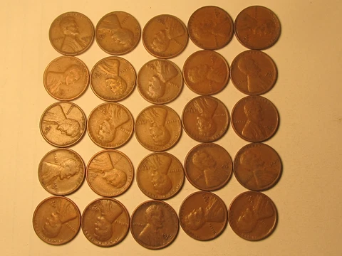Roll 1929 S Lincoln Wheat Cents Penny in Good or Better Condition 50 Coins Cover