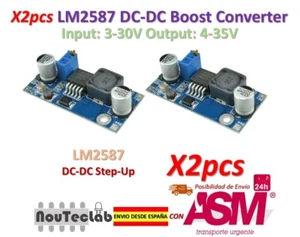 2pcs LM2587 DC-DC Boost Converter 3-30V Step up 4-35V Power Supply Module MAX 5A - Imagen 1 de 7
