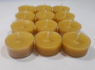 100 % cera de abejas velas de té a granel EE. UU. miel té luces abejas cera luz de emergencia Foto 1 de 4