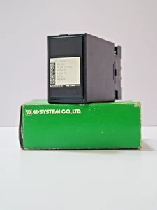 M-SYSTEM WRS-3AA-R RTD TRANSMITTER S/N. 3A038235 24VDC 4-20mA DC - Picture 1 of 9