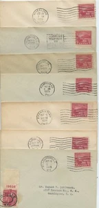 1929 FDC , OHIO RIVER CANALIZATION, 7 COVERS ASST CANCELS - Picture 1 of 8