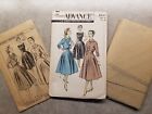 UNCUT Vintage 1940-50s ADVANCE Jacket Dress Sewing Pattern 8041 Size 14 Bust 32