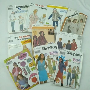 Girls Kids Sewing Pattern Bundle Simplicity Grooves Daisy Kingdom Lizzie McGuire - Picture 1 of 6