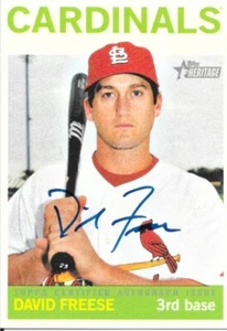 2013 TOPPS HERITAGE DAVID FREESE AUTOGRAPH - Picture 1 of 2